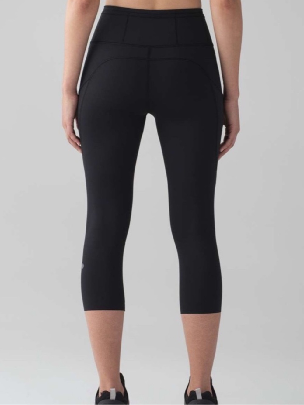 Lululemon Fast & Free Crop II *Nulux 19” Black Sz 6 - Picture 5 of 16